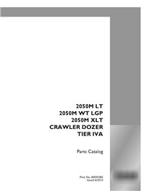 Case 2050M LT, 2050M WT LGP, 2050M XLT TIER IVA trator de esteiras pdf catálogo de peças