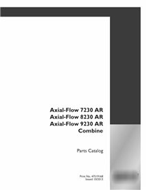 Case Axial-Flow 7230 AR, 8230 AR, 9230 AR combinam catálogo de peças em pdf
