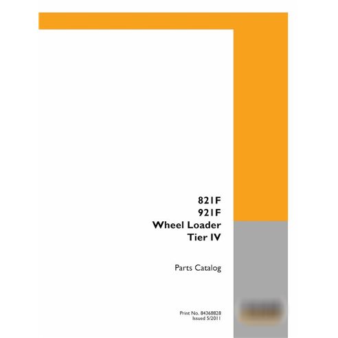Catalogue de pièces pdf pour chargeuses sur pneus Case 821F, 921F Tier IV