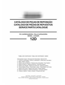 Catálogo de peças pdf da carregadeira de rodas multilíngue New Holland 12D EVO