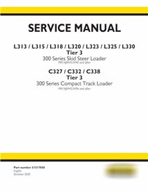 New Holland L313, L315, L318, L320, L323, L325, L330, C327, C332, C338 manual de servicio del cargador pdf