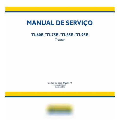 New Holland TL60E, TL75E, TL85E, TL95E tracteur pdf manuel d'entretien PT
