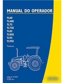 New Holland TL60, TL60E, TL75, TL75E, TL85, TL85E, TL95, TL95E trator pdf manual do operador PT
