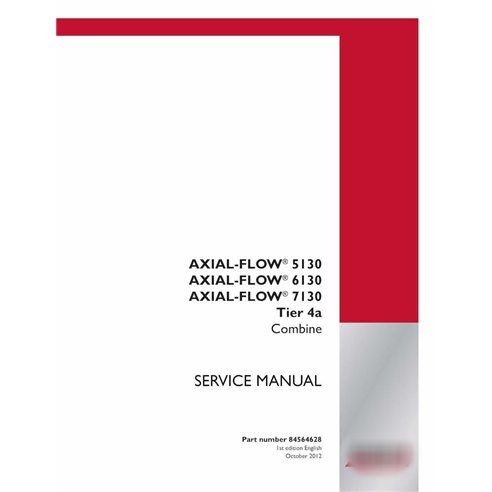 Case IH 5130, 6130, 7130 Axial-Flow Tier 4A moissonneuse-batteuse pdf manuel d'entretien