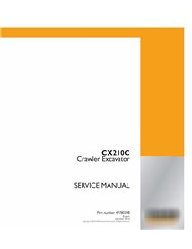 Case CX210C LC Versão Tier 3 ANZ Marke escavadeira de esteira pdf manual de serviço