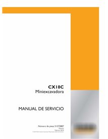 Case CX17B Tier 4 mini pelle pdf manuel d'utilisation ES