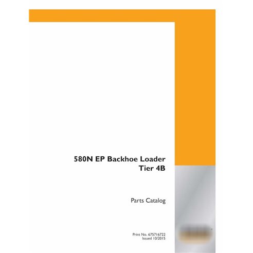 Catalogue de pièces pour tractopelle Case 580N EP Tier 4B pdf