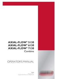 Case IH Axial-Flow 5130, 6130, 7130 combinar manual del operador pdf