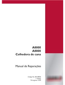 Case IH A8000, A8800 sugar cane harvester pdf repair manual PT