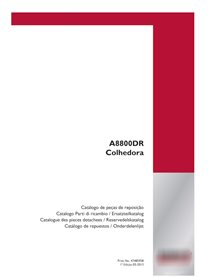 Case IH A8000DR Récolteuse de canne à sucre pdf catalogue de pièces PT