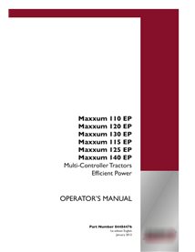 Case IH Maxxum 110EP, 120EP, 130EP, 115EP, 125EP, 140EP tractor pdf operator's manual 