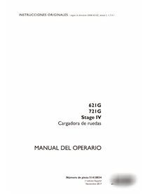 Case 621G, 721G Etapa 4 cargador pdf manual del operador ES