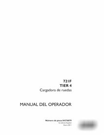 Case 721F Tier 4 loader pdf manuel d'utilisation ES
