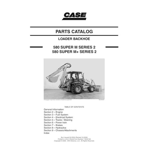 Catalogue de pièces de tractopelle Case 580SM, 580SM+ série 2 pdf