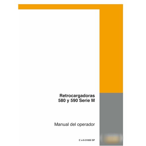 Case 580M, 580SM, 580MXT, 590SM retroexcavadora pdf manual del operador ES