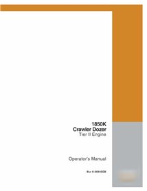 Case 1850K Tier 2 bulldozer sur chenilles pdf manuel de l'opérateur