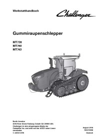 Challenger MT738, MT740, MT743 tractor pdf workshop service manual - Challenger manuels - CHAL-79037305B