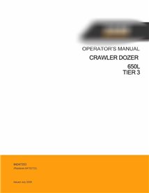 Case 650L Tier 3 crawler dozer pdf operator's manual 