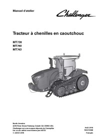 Challenger MT738, MT740, MT743 tractor pdf workshop service manual FR - Challenger manuals - CHAL-79037306B