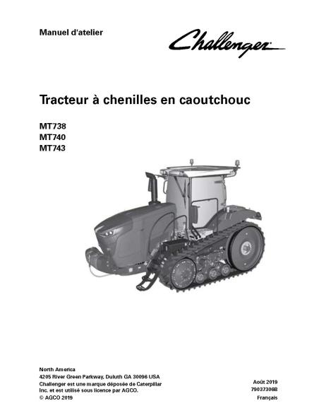 Challenger MT738, MT740, MT743 tractor pdf workshop service manual - Challenger manuales - CHAL-79037306B