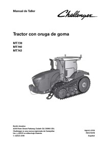 Challenger MT738, MT740, MT743 tractor pdf workshop service manual ES - Challenger manuals - CHAL-79037307B