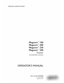 Case IH Magnum 180, 200, 220, 240 tractor pdf manual del operador