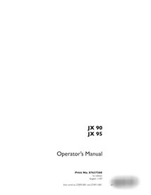 Manual de serviço do trator Case IH JX90, JX95 pdf