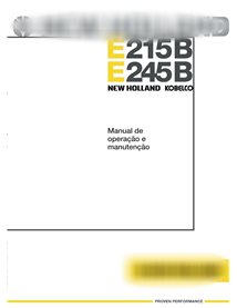New Holland E215B, E245B excavator pdf operation and maintenance manual PT