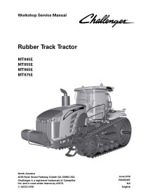 Challenger MT845E, MT855E, MT865E, MT875E tractor pdf taller manual de servicio - Challenger manuales - CHAL-79036240F