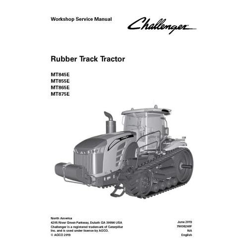 Manuel d'entretien d'atelier du tracteur Challenger MT845E, MT855E, MT865E, MT875E - Challenger manuels - CHAL-79036240F