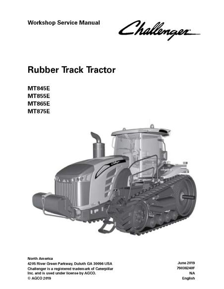 Challenger MT845E, MT855E, MT865E, MT875E tractor pdf workshop service manual - Challenger manuals - CHAL-79036240F