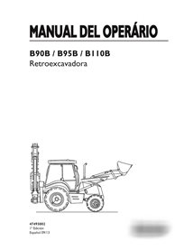 New Holland B90B, B95B, B110 backhoe loader pdf operator's manual ES