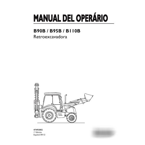 New Holland B90B, B95B, B110 backhoe loader pdf operator's manual ES