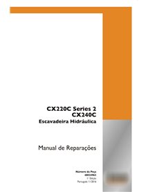 Case CX220C Series 2, CX240C excavator pdf service manual PT