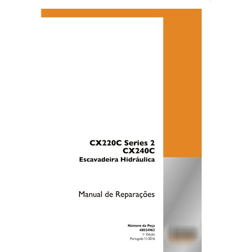 Case CX220C Series 2, CX240C excavator pdf service manual PT