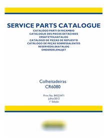 New Holland CR6080 combine pdf parts catalog PT
