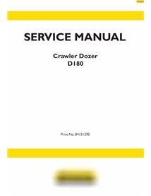 Manual de servicio en pdf de la topadora New Holland D180 Tier 3