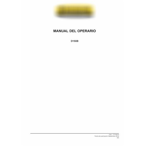 Manuel de l'opérateur pdf du bouteur sur chenilles New Holland D150B ES