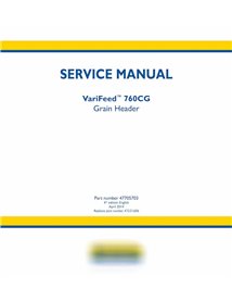 Manual de servicio del cabezal New Holland VariFeed 760CG