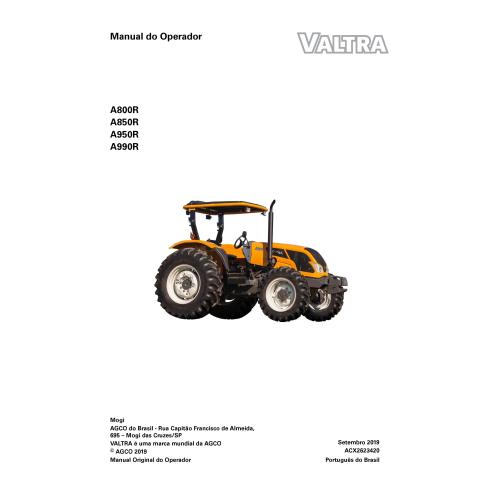 Valtra A800R, A850R, A950R, A990R tractor pdf manual del operador PT - Valtra manuales