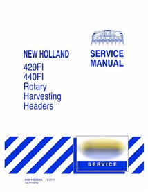 Manual de serviço da plataforma New Holland 420FI, 440FI