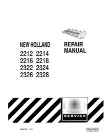 Manuel de réparation de l'en-tête New Holland 2212-2328