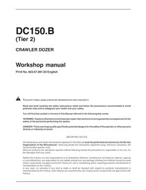 Manuel d'atelier pdf du bouteur sur chenilles New Holland DC150B Tier 2