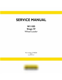 Manual de serviço em pdf da carregadeira de rodas New Holland W110D Stage 4