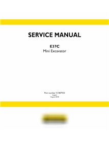 Manuel d'entretien pdf de la mini-pelle New Holland E37C