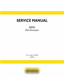 New Holland E57C mini excavator pdf service manual 