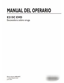New Holland E215C EVO excavadora de orugas pdf manual del operador ES