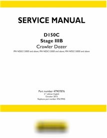 New Holland D150C Tier 3 crawler dozer pdf service manual 