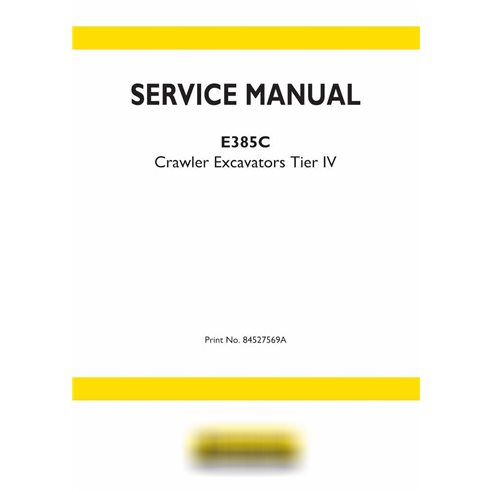 New Holland E385C Tier 4 crawler excavator pdf service manual 