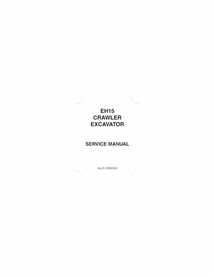 New Holland EH15 crawler excavator pdf service manual 